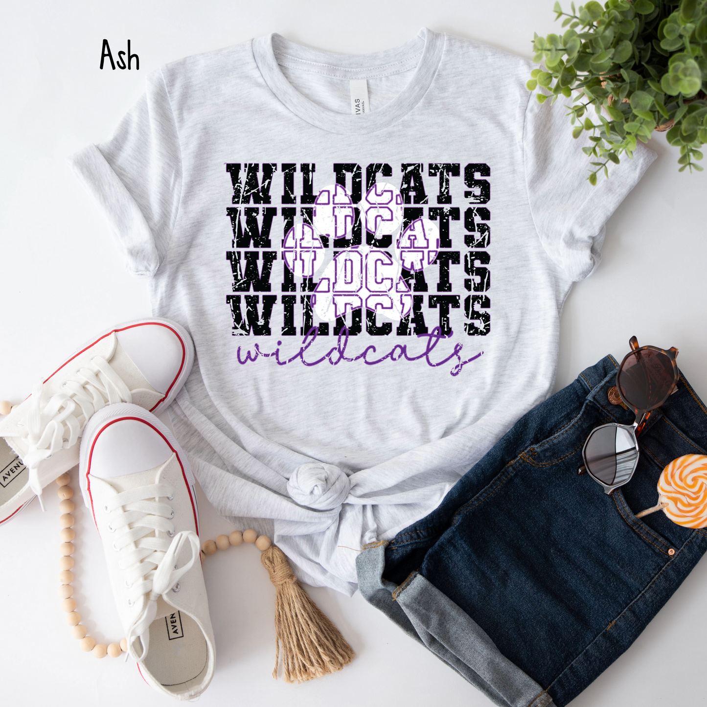 Wildcats with Paw Print