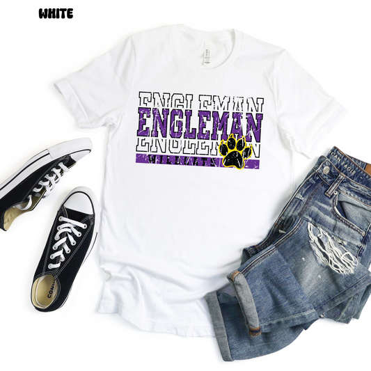 Engleman Wildcats - Block Font (Mens)
