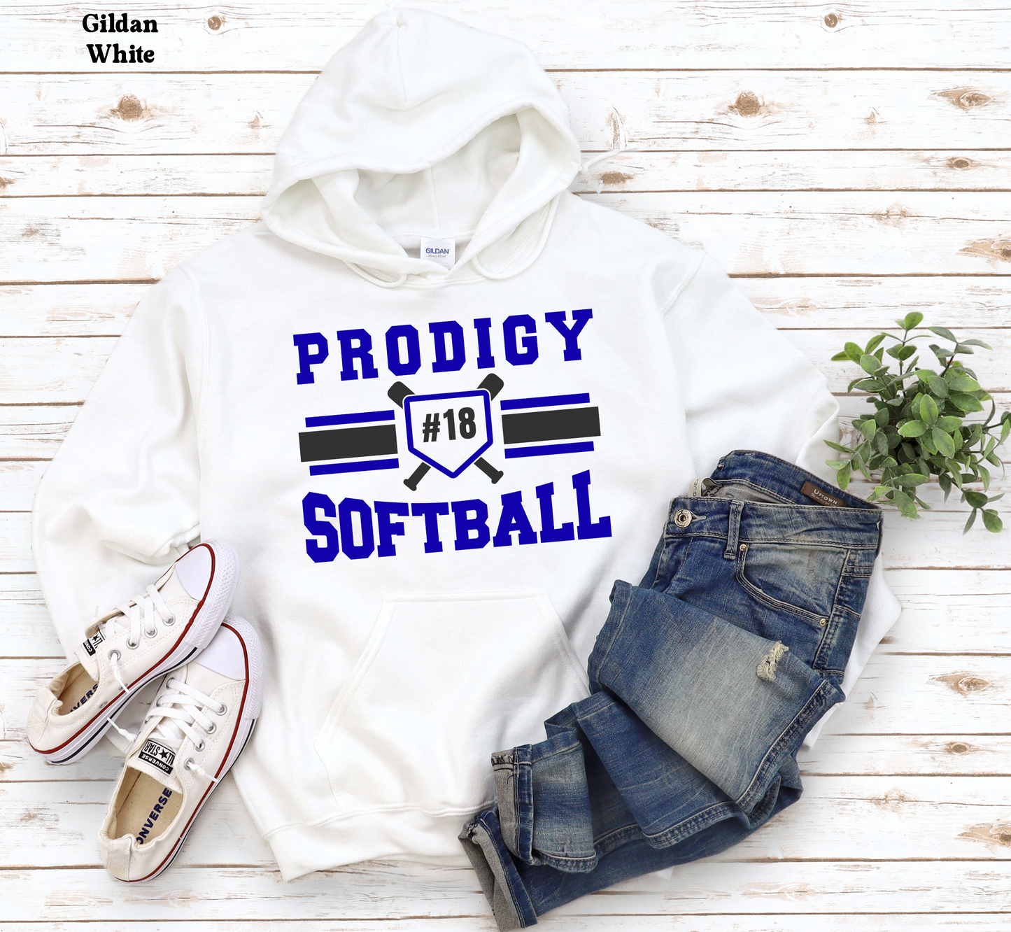 YOUTH - Prodigy Softball with Number on Front