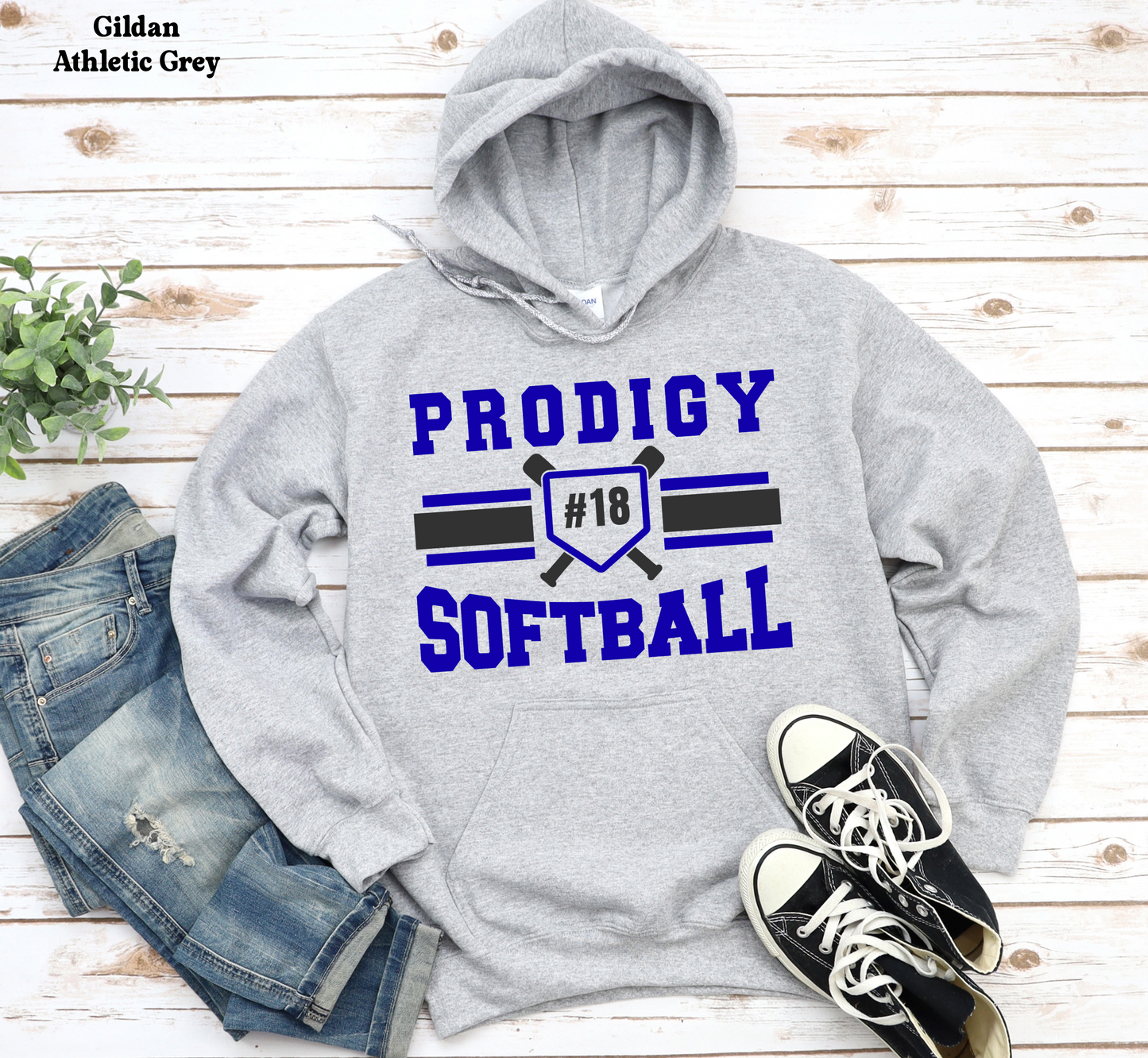 YOUTH - Prodigy Softball with Number on Front