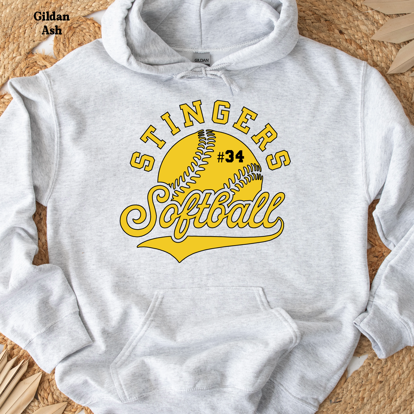 YOUTH - Stingers Softball w/ Number on Softball