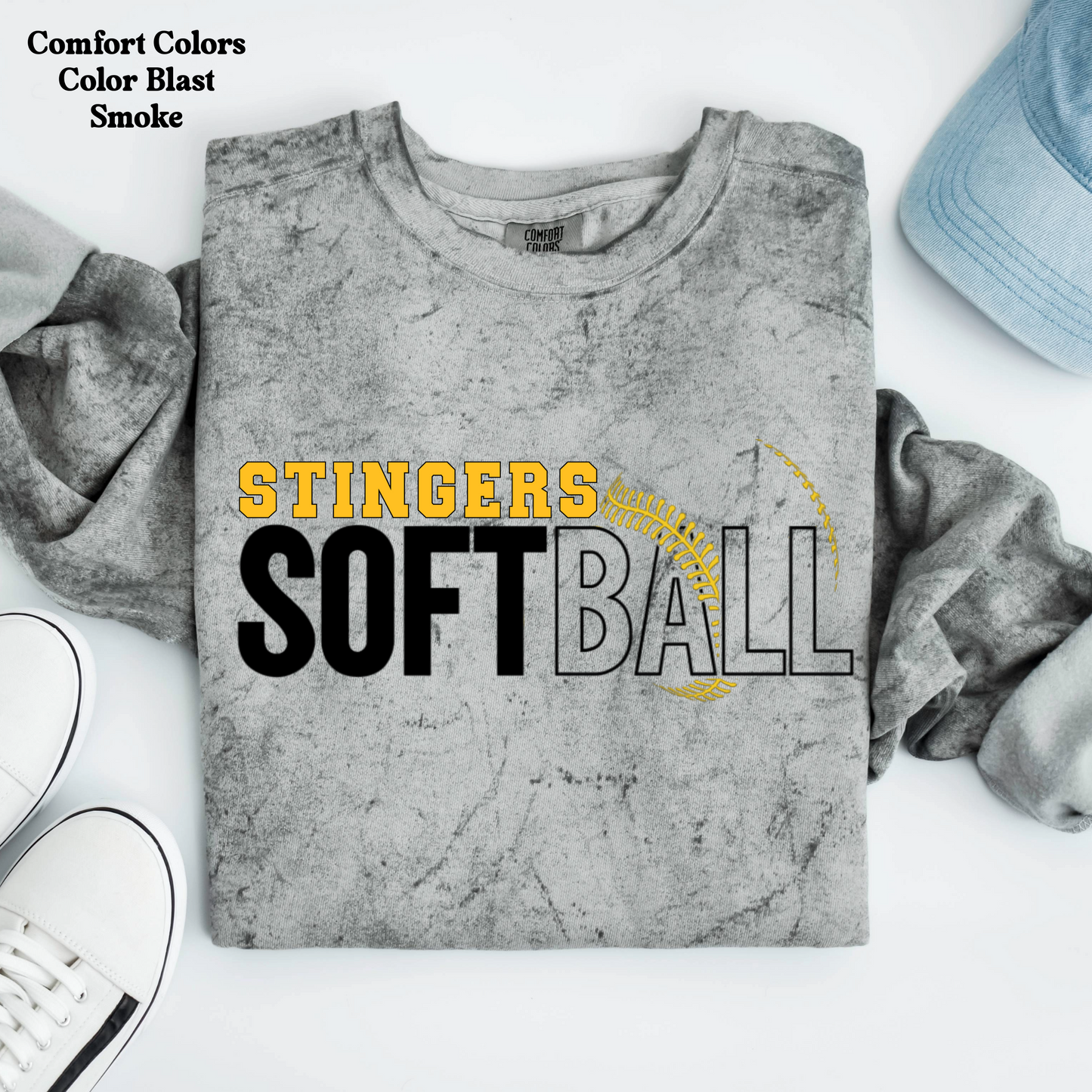 Stingers Softball w/ Laces on Front