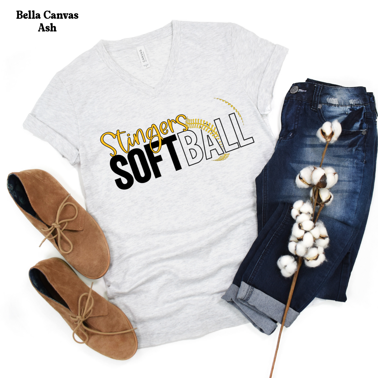 Stingers Softball w/ Laces on Front
