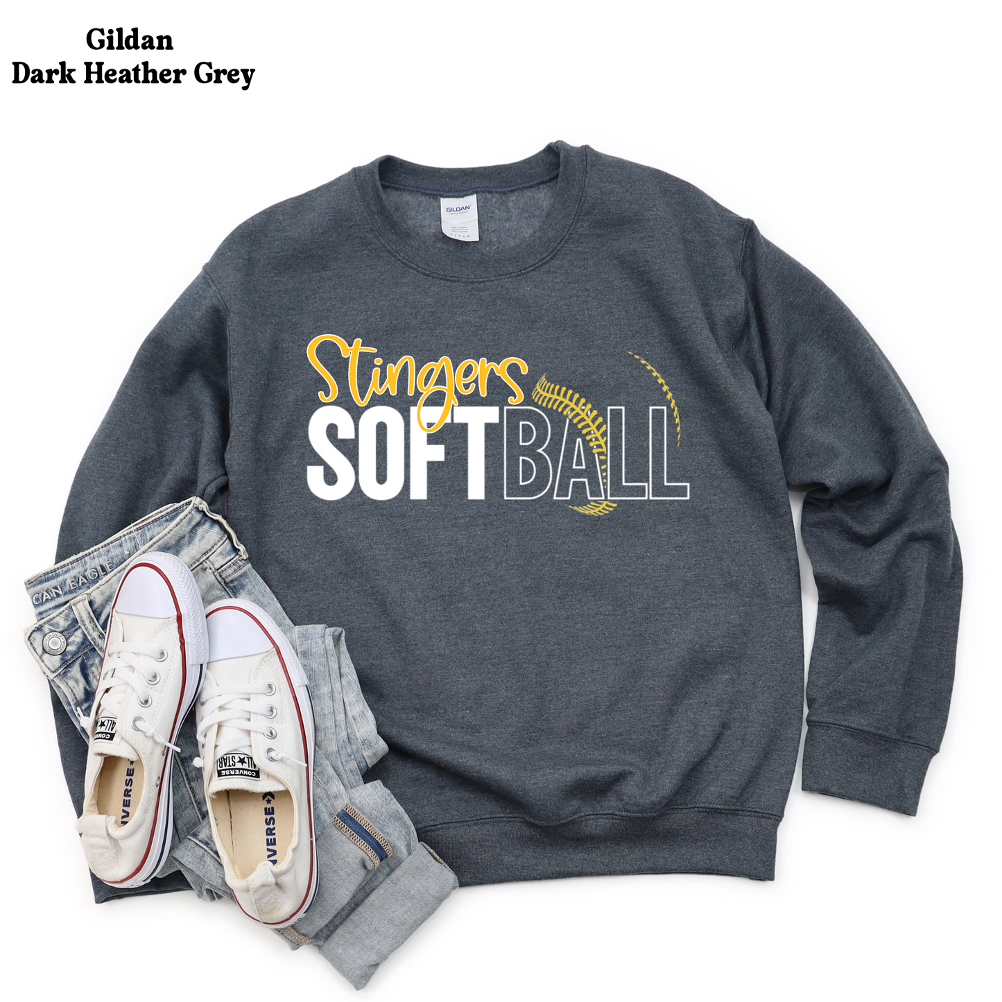 Stingers Softball w/ Laces on Front