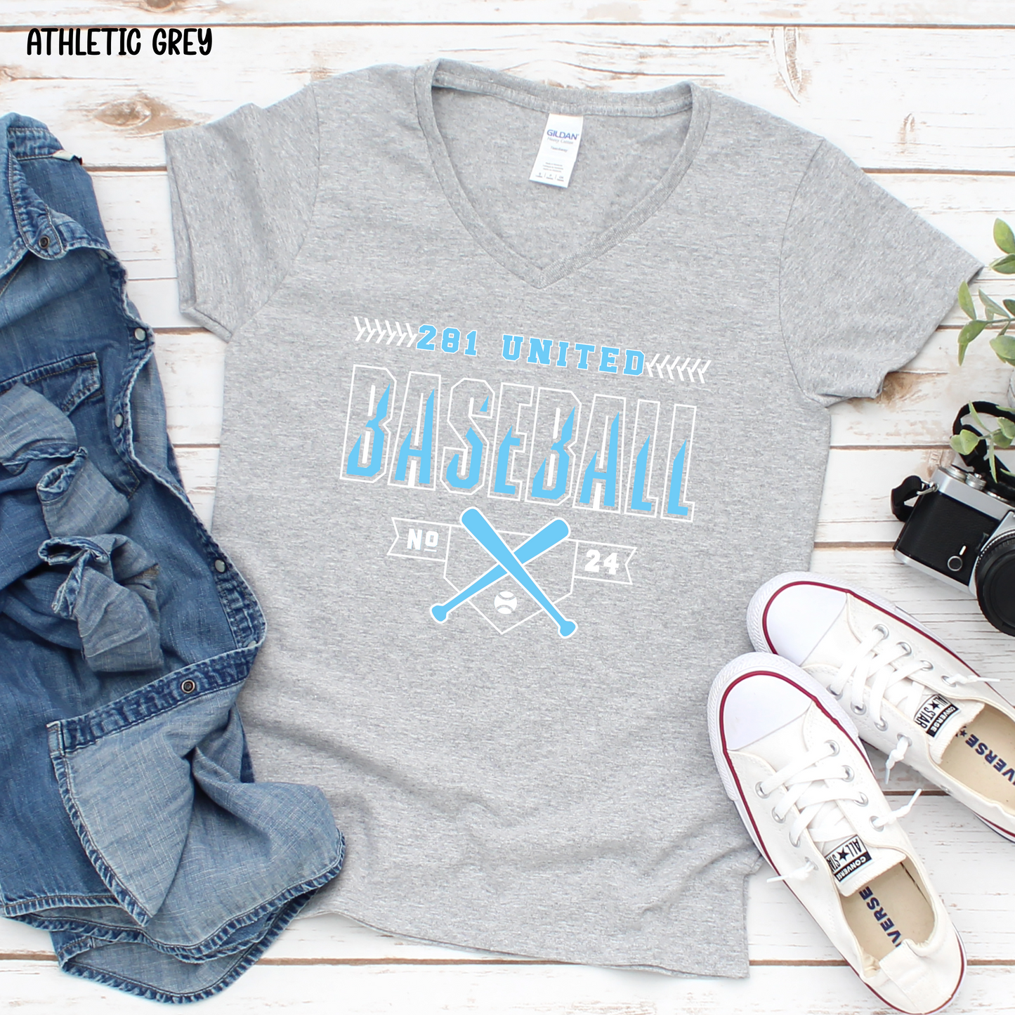 281 United Baseball Number on Front