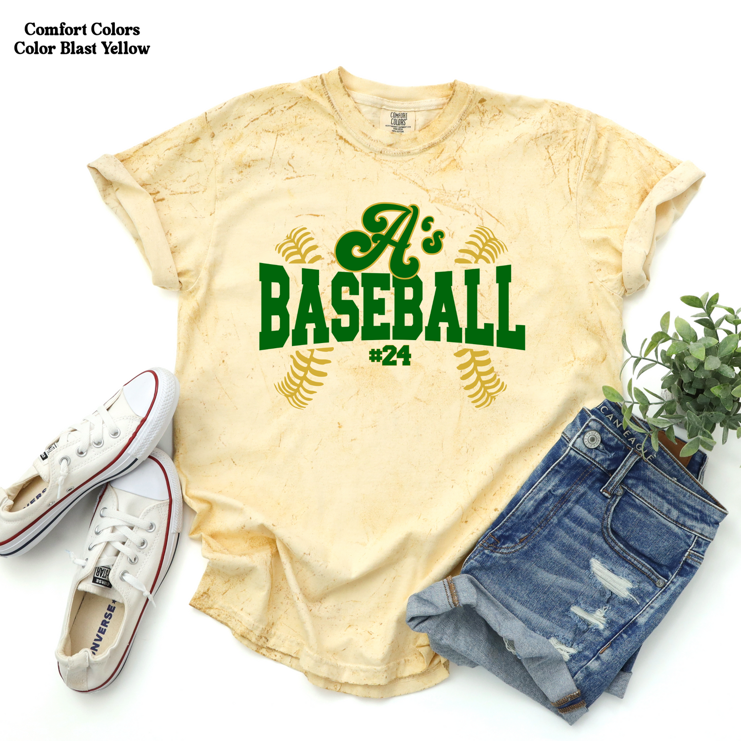 A's Baseball with Laces