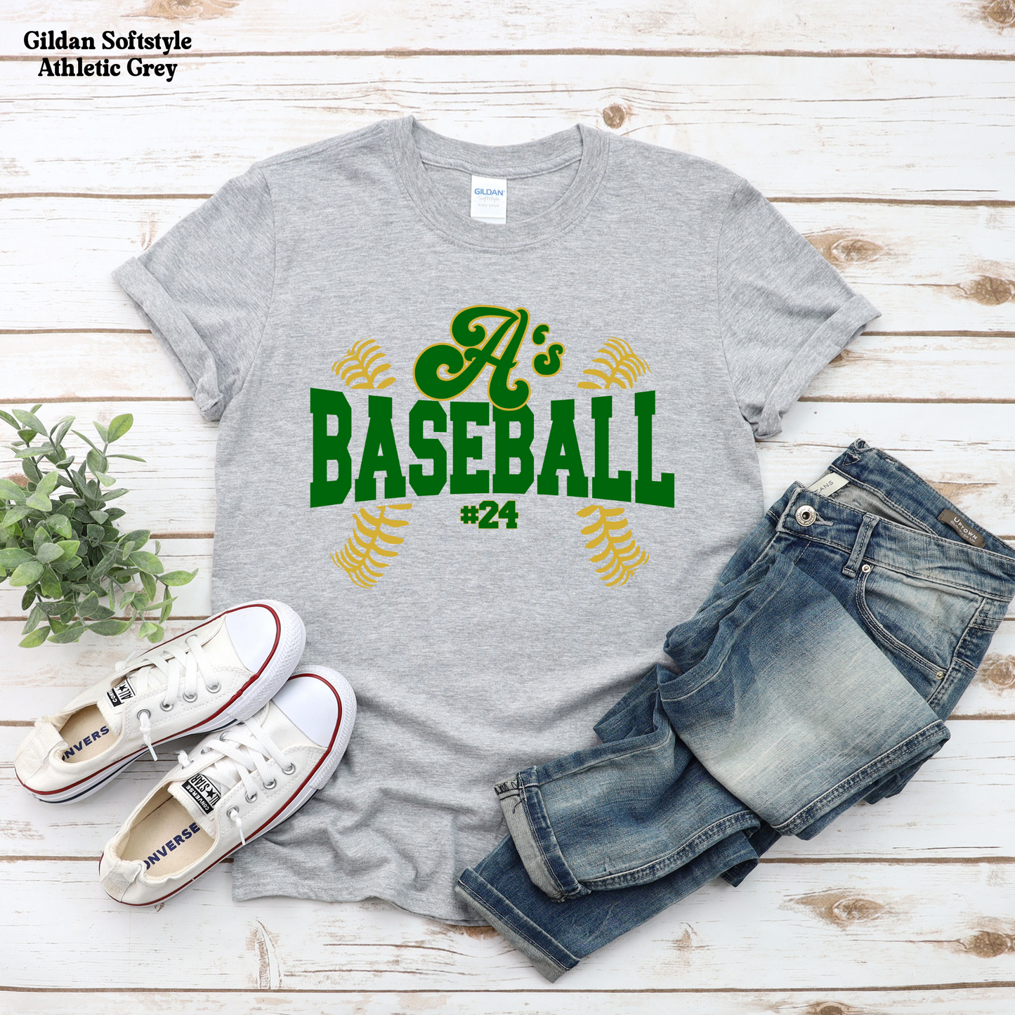 A's Baseball with Laces