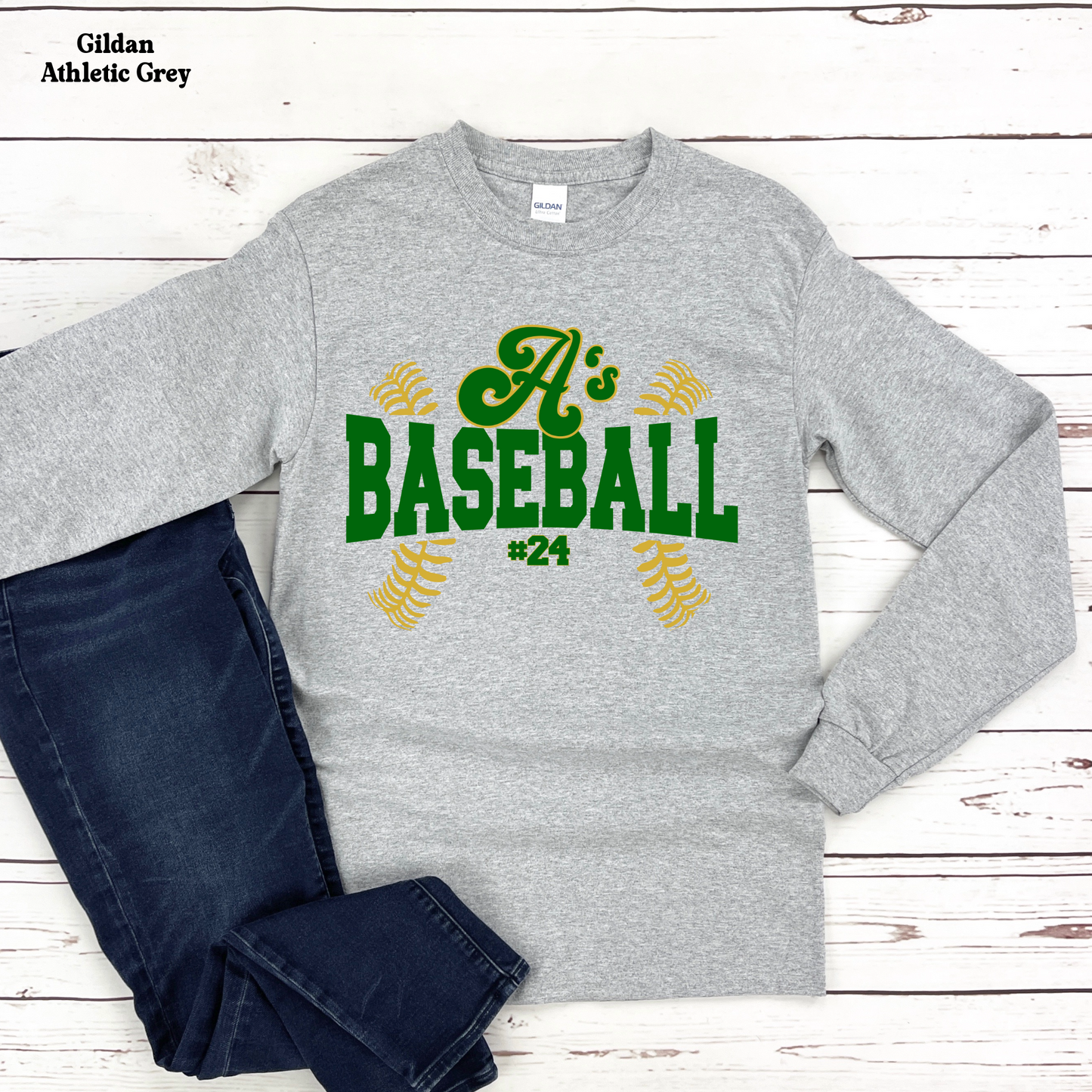 A's Baseball with Laces