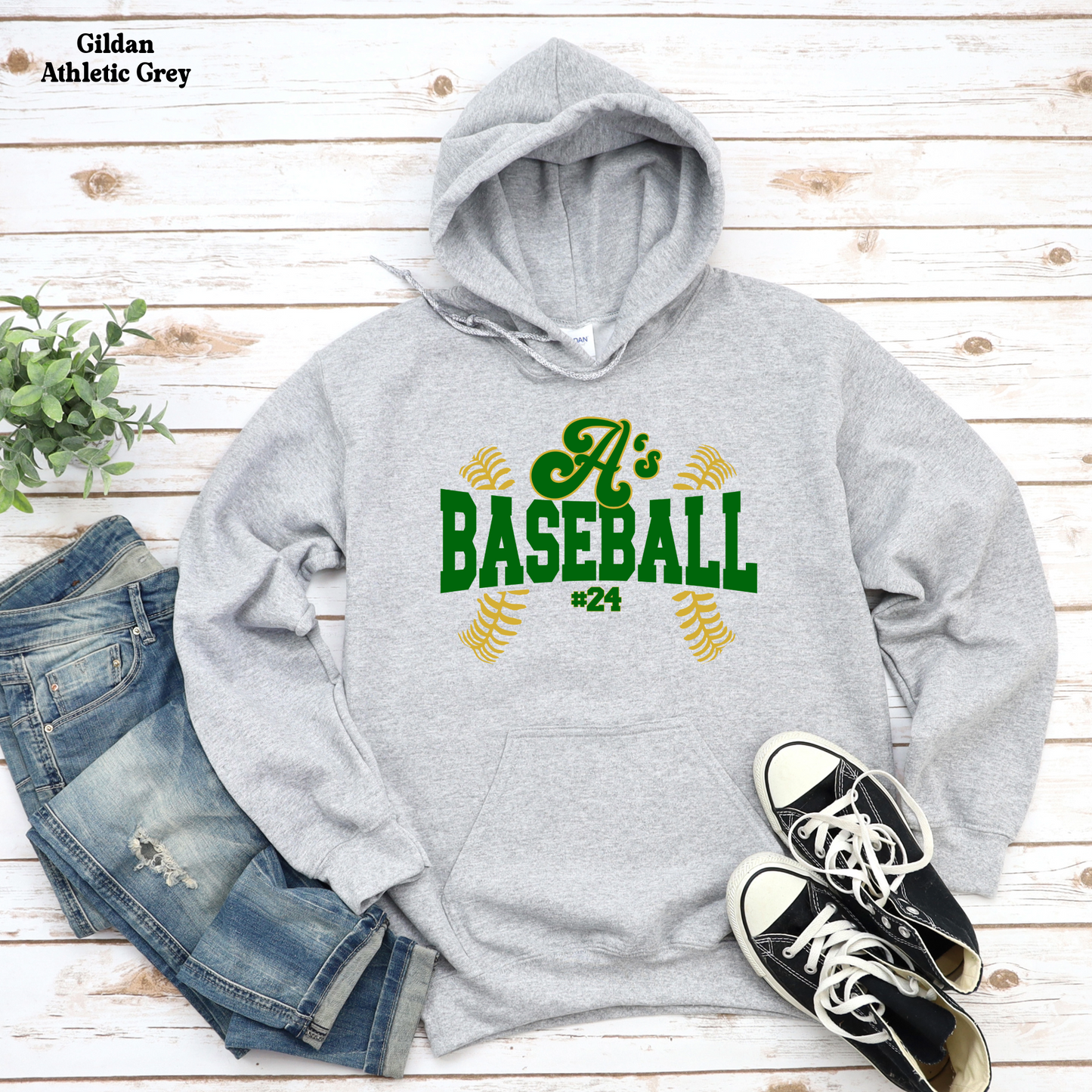 A's Baseball with Laces