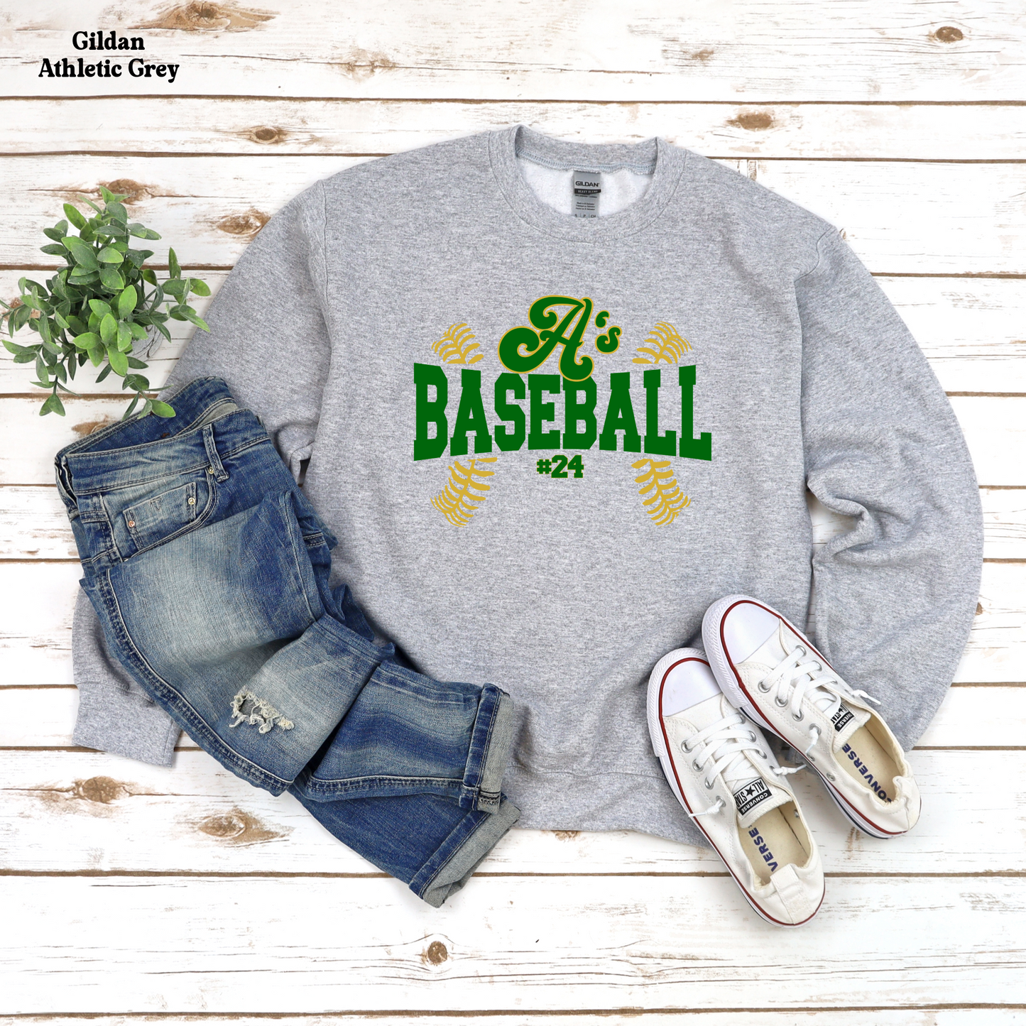 A's Baseball with Laces