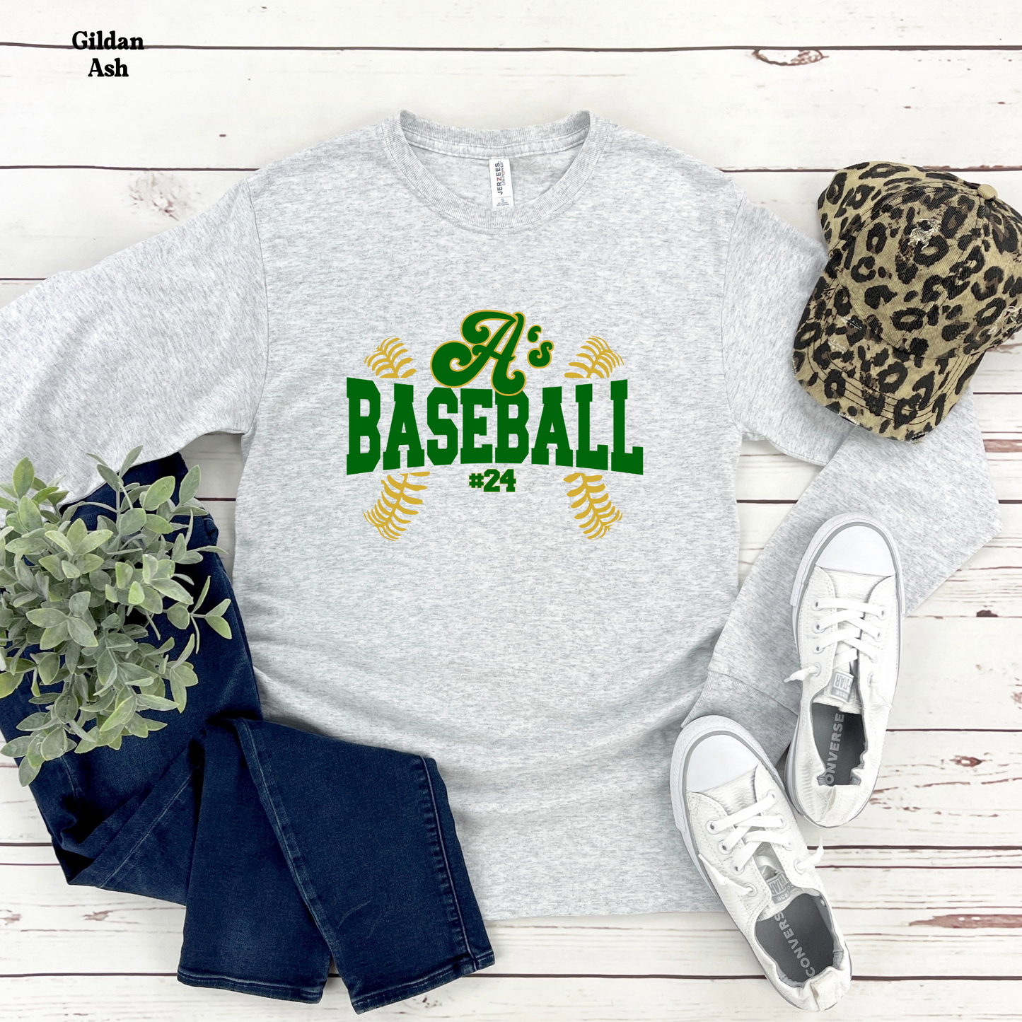 A's Baseball with Laces
