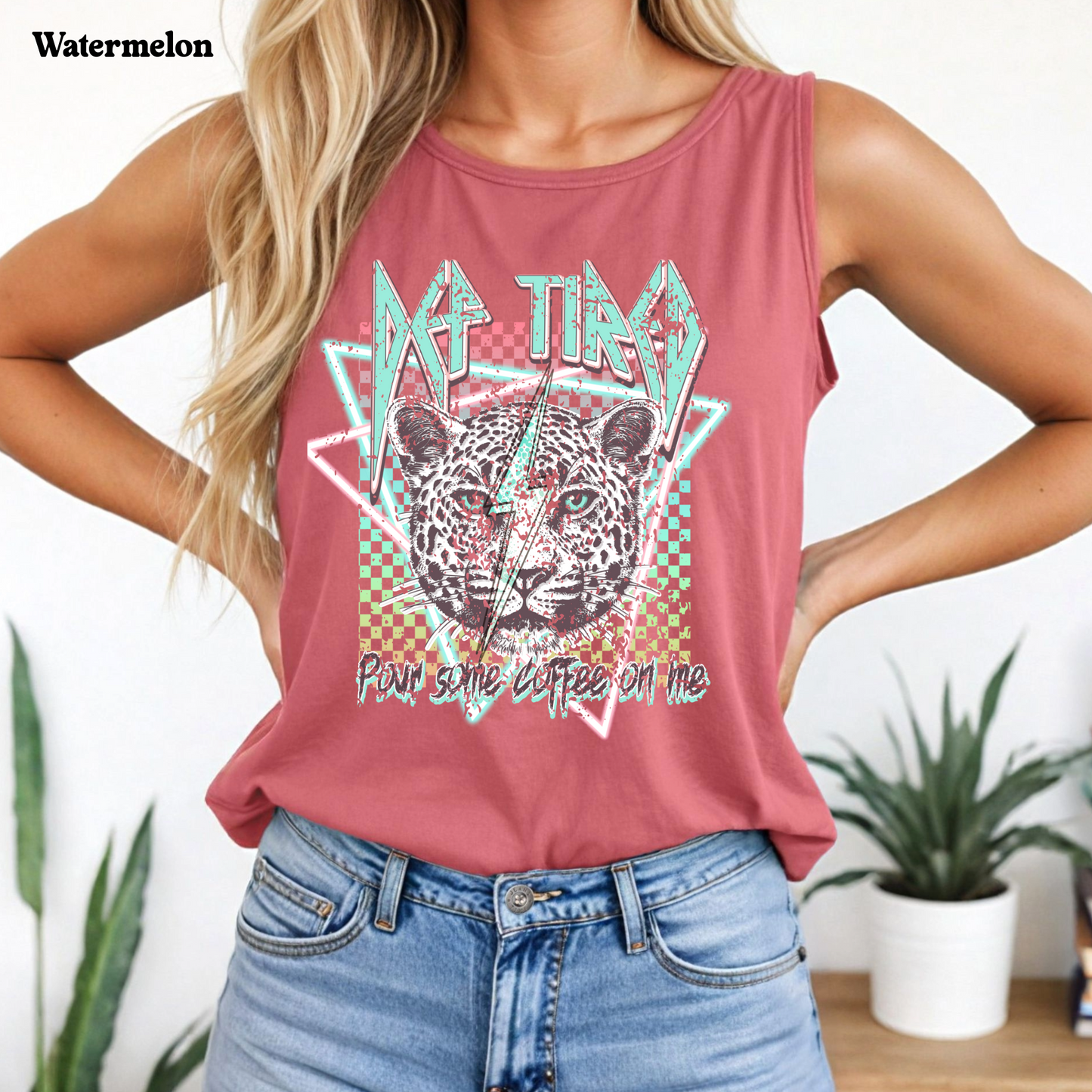 Def Tired Mom Tank Top