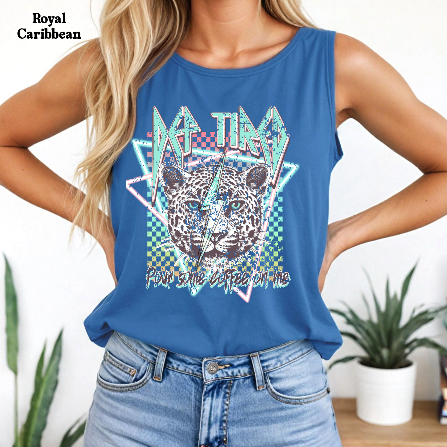 Def Tired Mom Tank Top