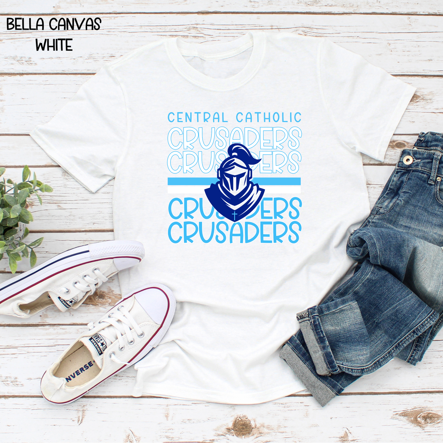Crusaders white and blue