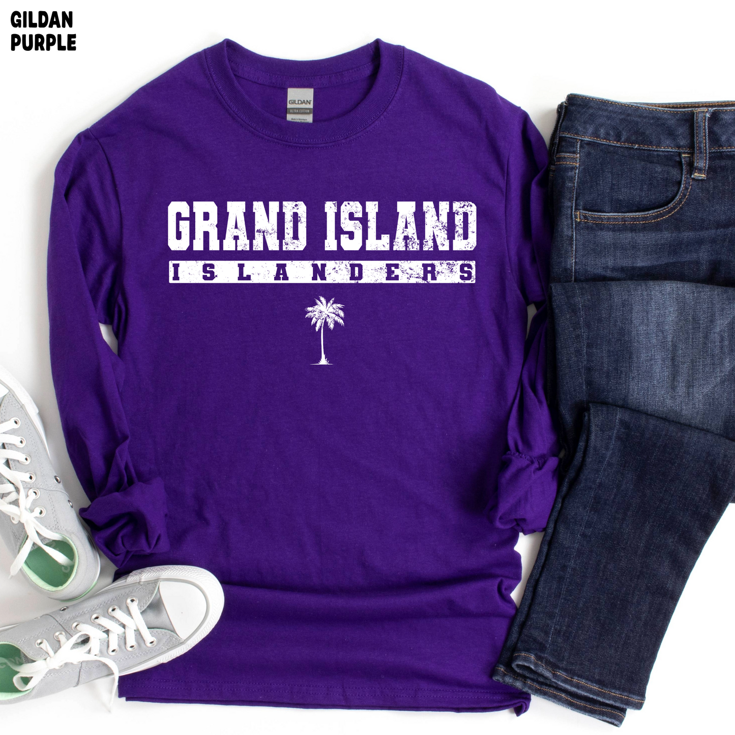 Grand Island Islanders - Athletic Font