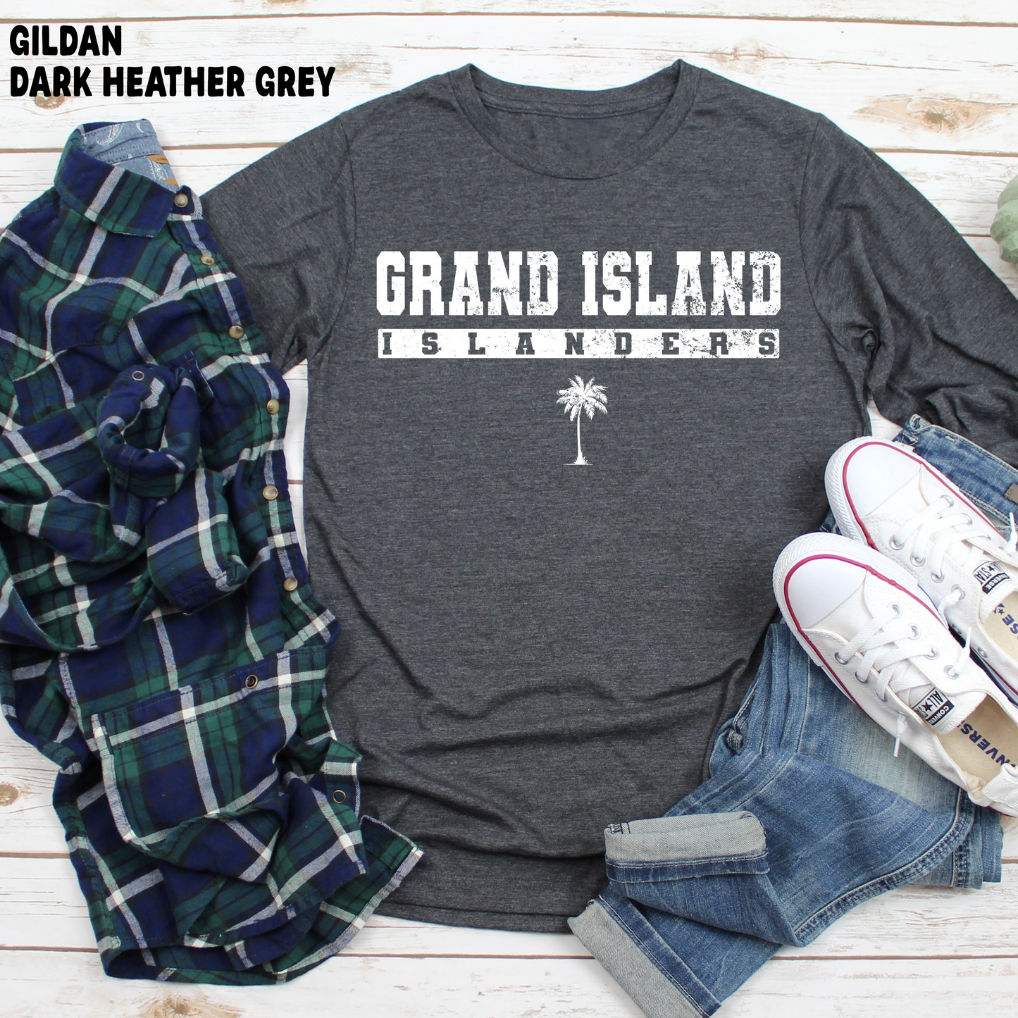 Grand Island Islanders - Athletic Font