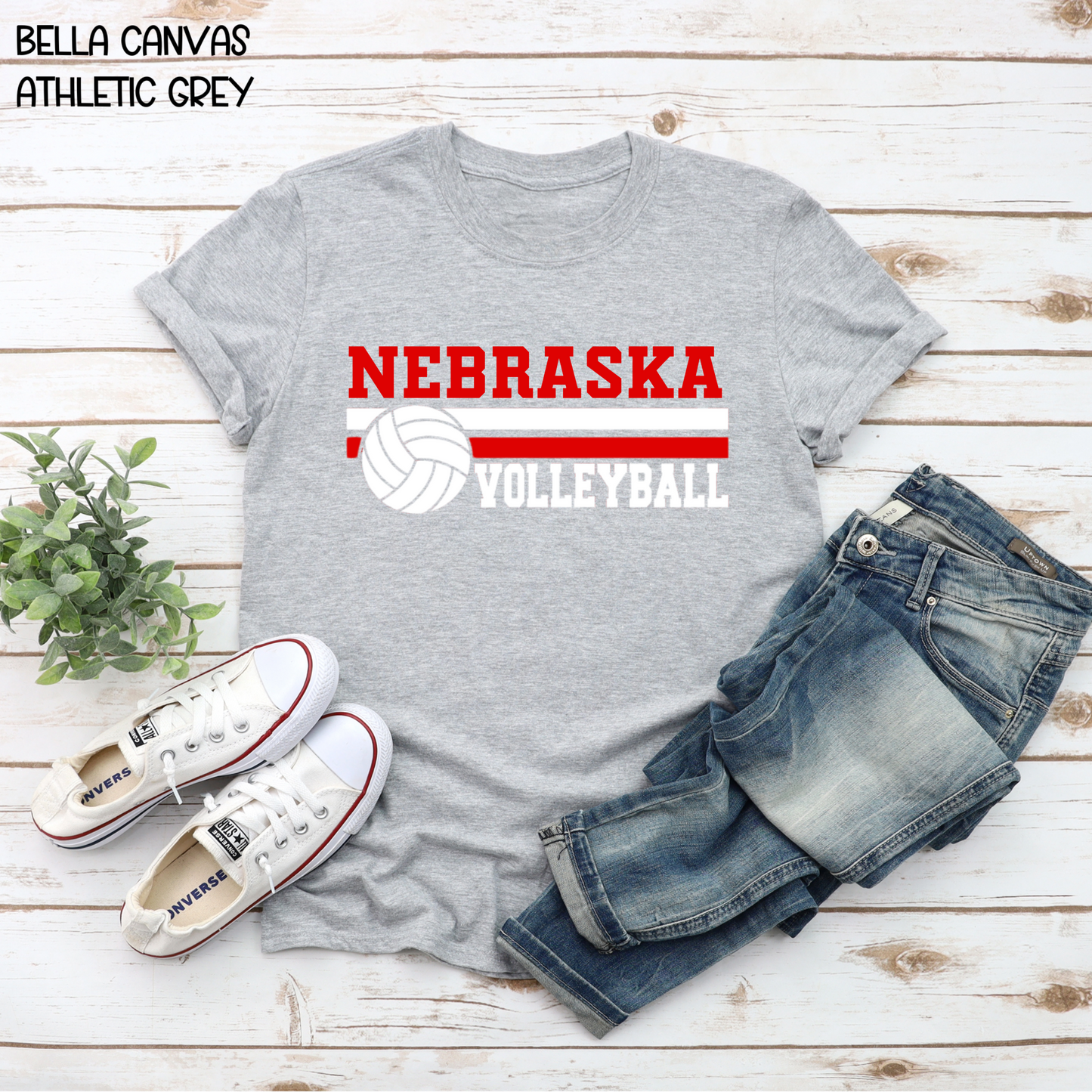 Nebraska Volleyball (with lines)