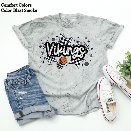 Viking Basketball Checkered