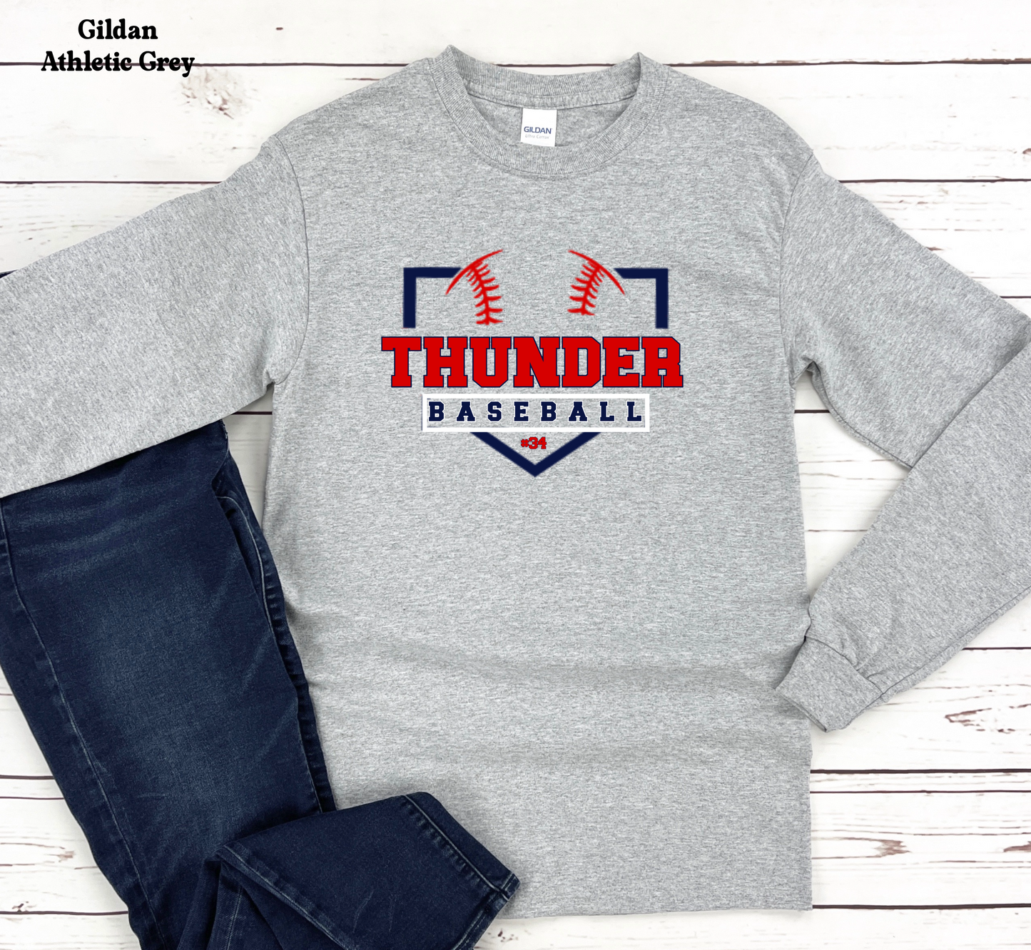 Thunder Baseball with base