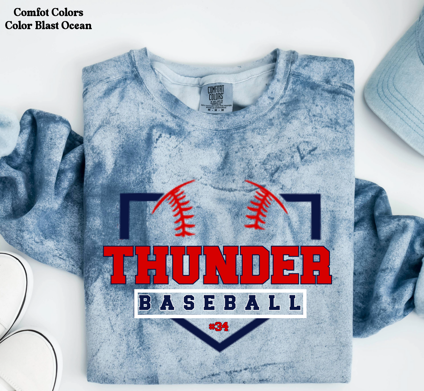 Thunder Baseball with base