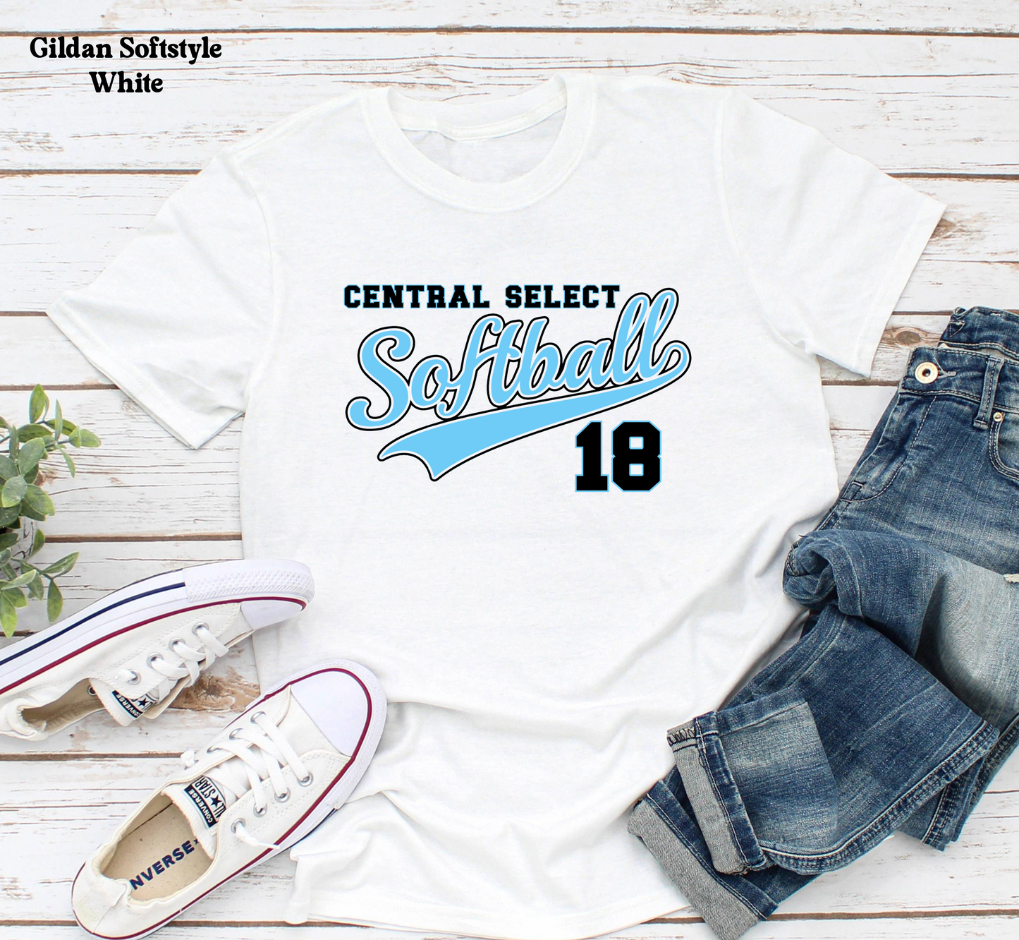 YOUTH - Central Select Softball # on front