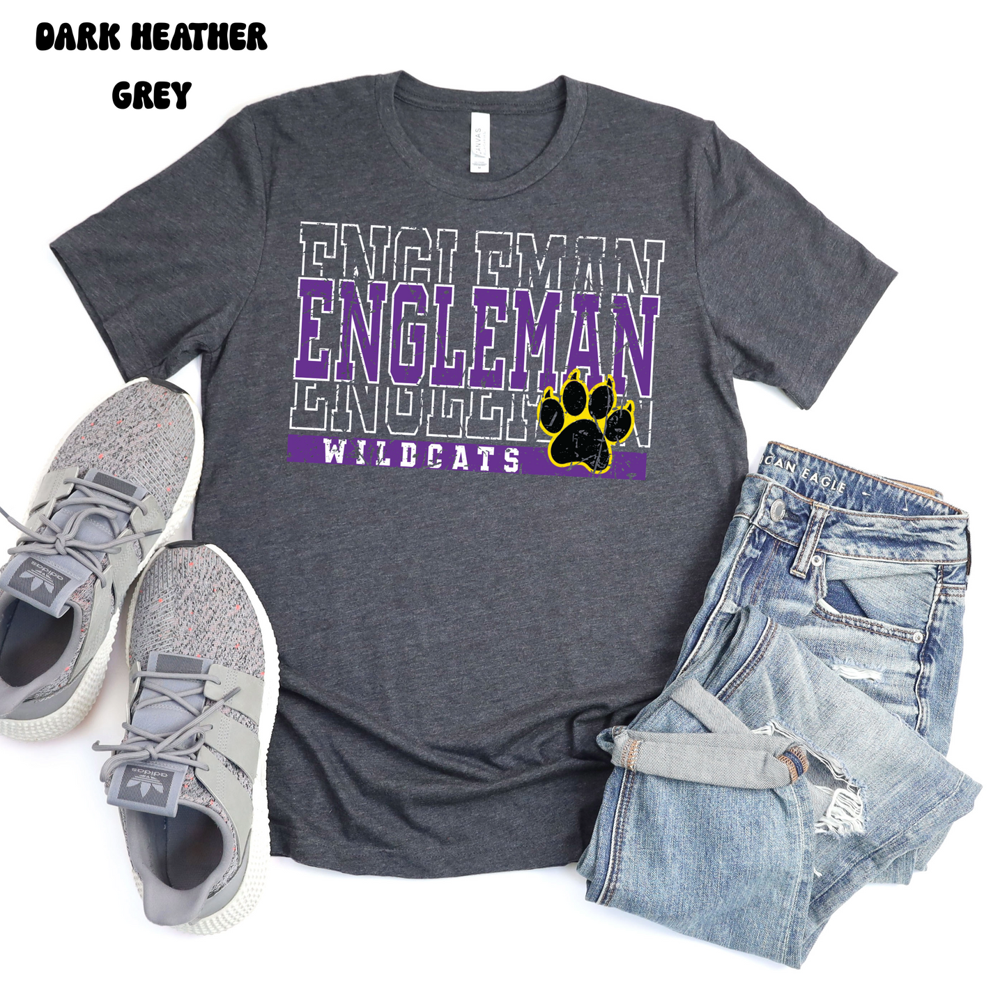 Engleman Wildcats - Block Font (Mens)