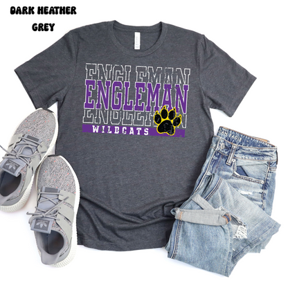 Engleman Wildcats - Block Font (Mens)