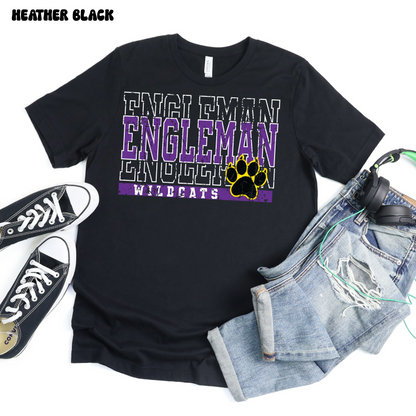 Engleman Wildcats - Block Font (Mens)