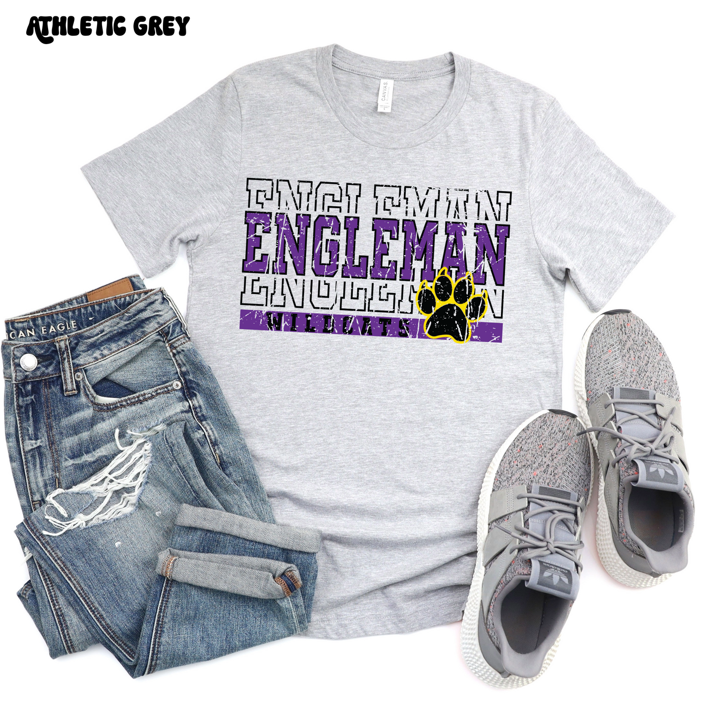 Engleman Wildcats - Block Font (Mens)