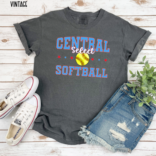 Central Select Softball w/ Yellow Softball