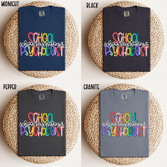 School Psychologist Colorful