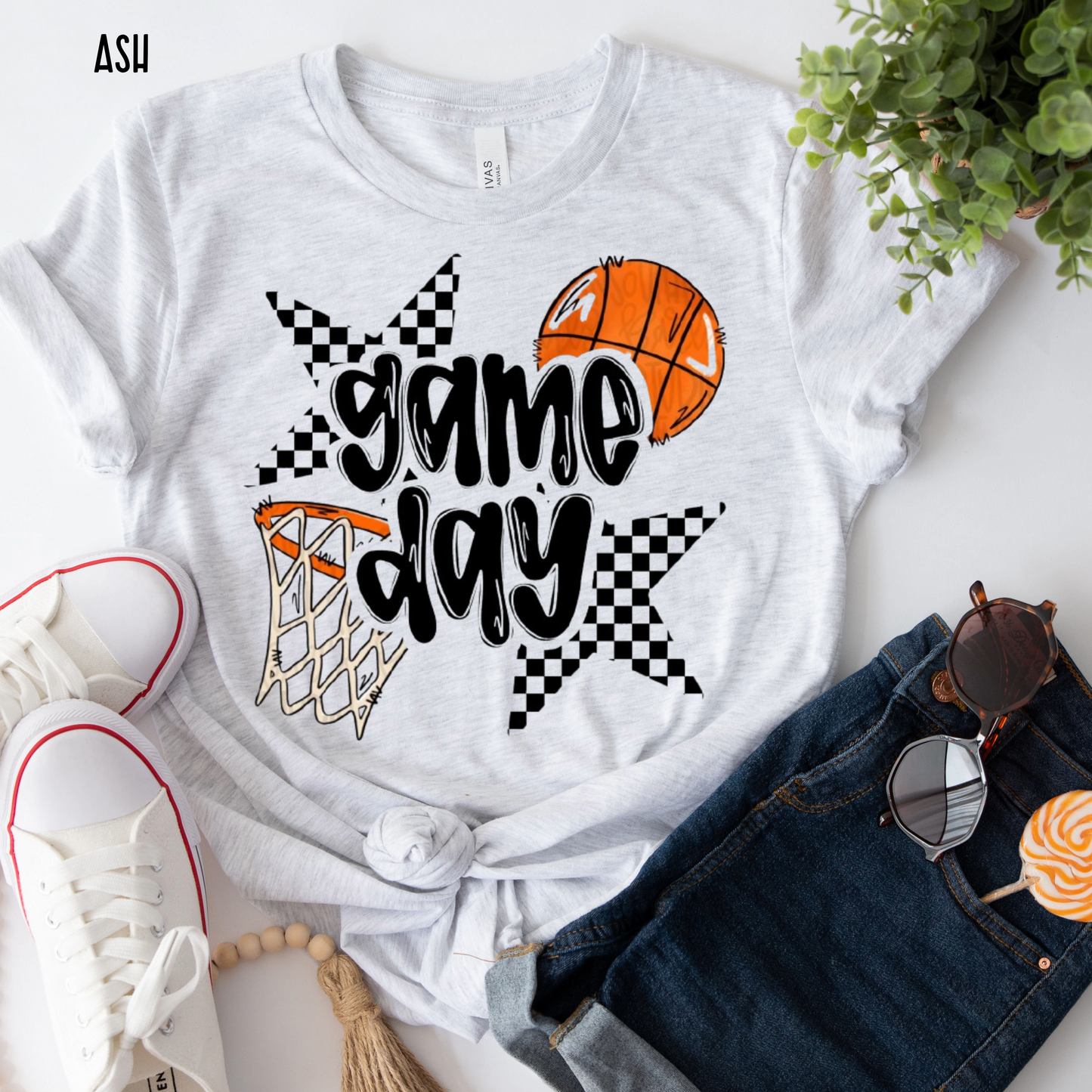 Game Day w/ basketball and hoop
