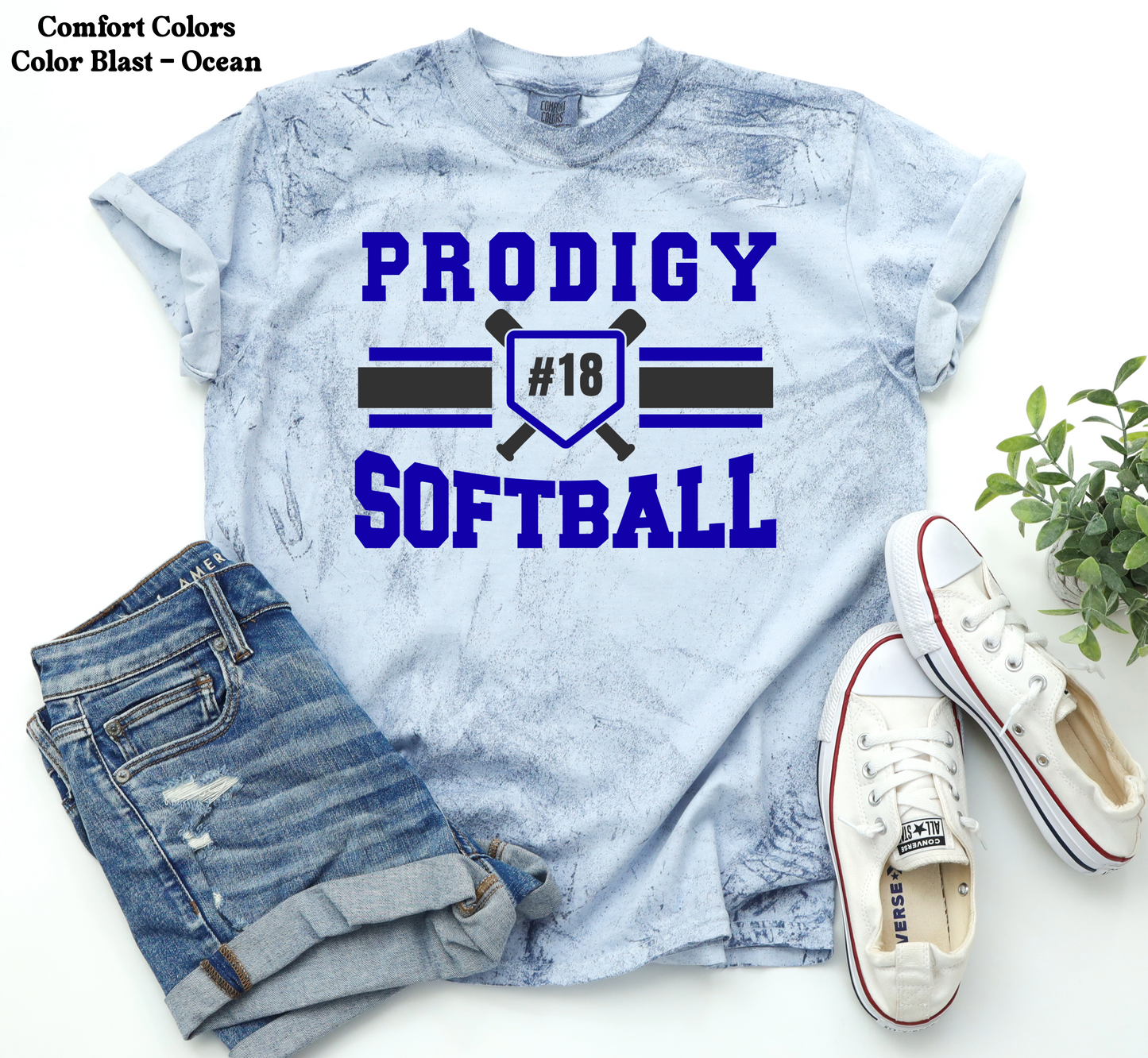 YOUTH - Prodigy Softball with Number on Front
