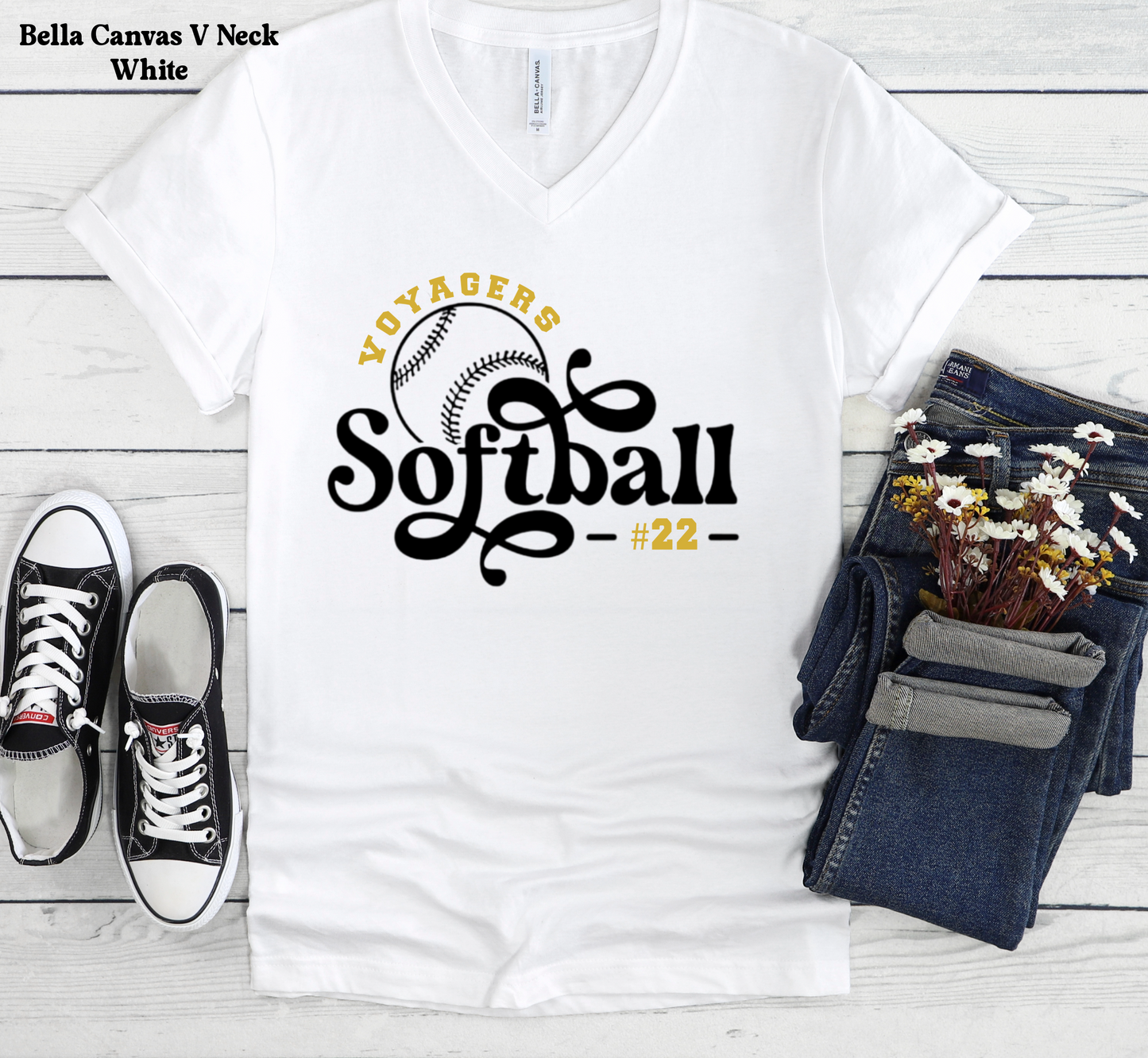 Voyagers Softball cursive