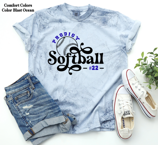 YOUTH - Prodigy Softball cursive