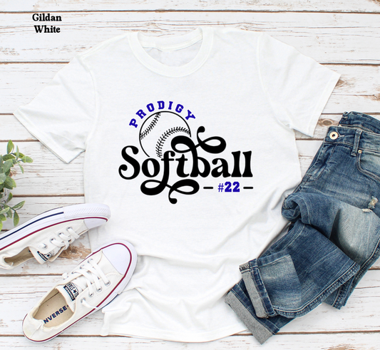YOUTH - Prodigy Softball cursive