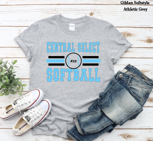 YOUTH - Central Select Softball # on softball