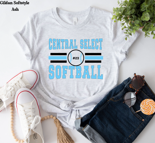 Central Select Softball # on softball