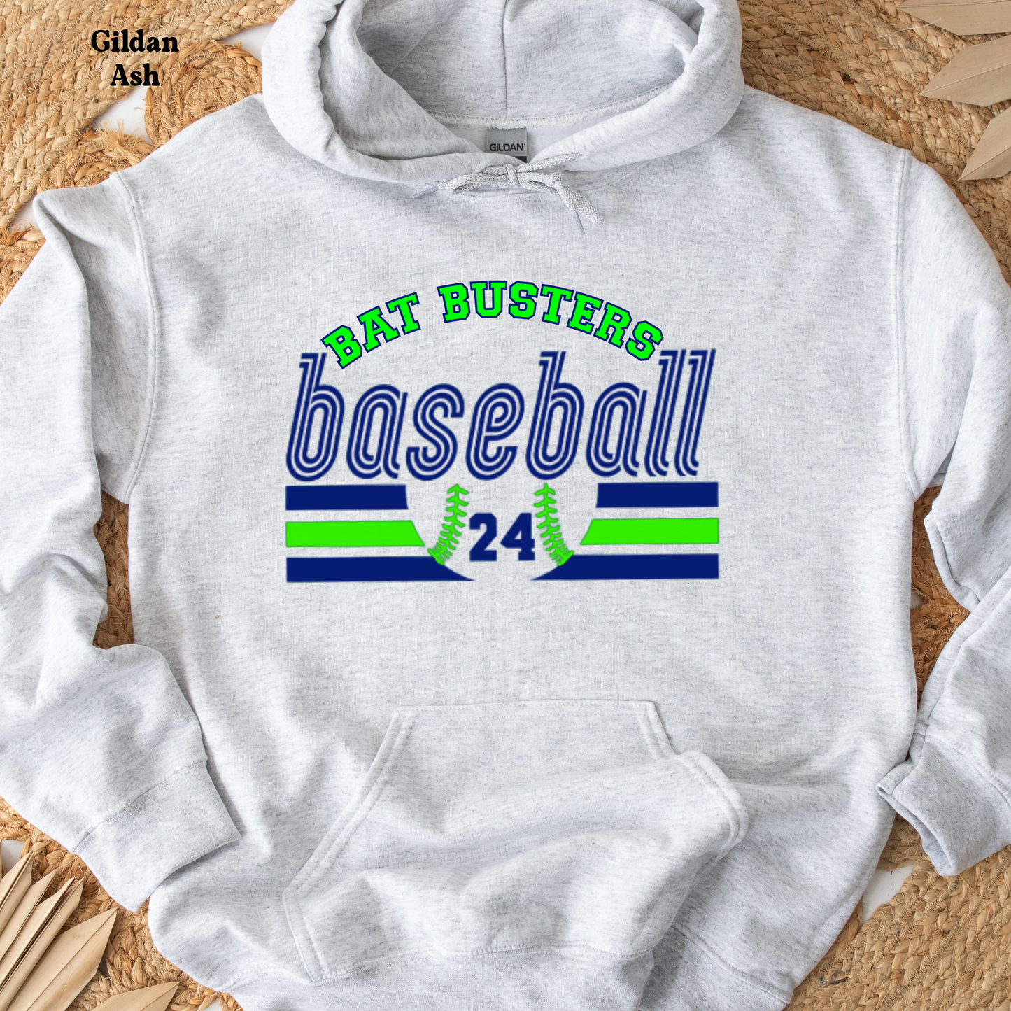 Bat Busters Baseball w/ Number on Front