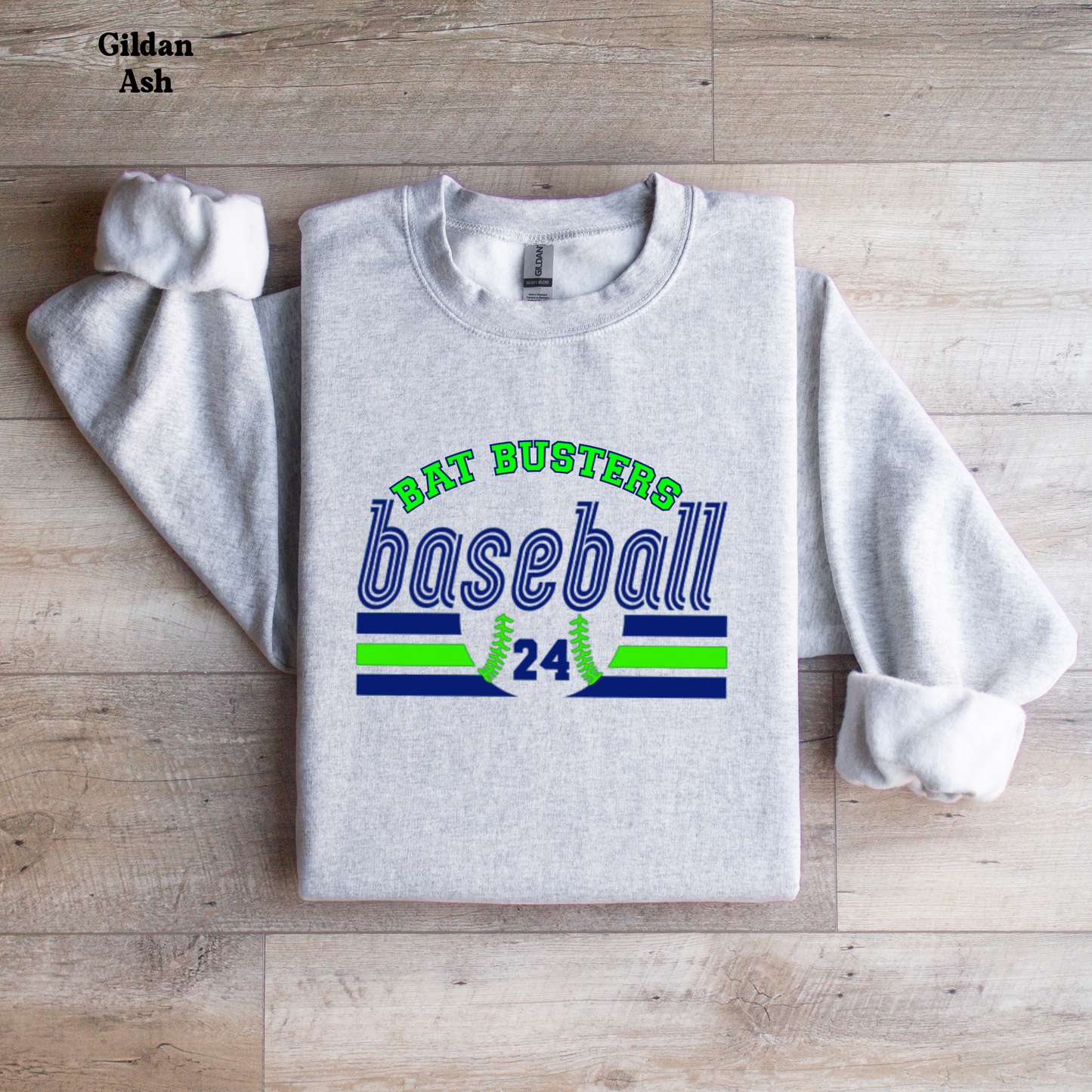 Bat Busters Baseball w/ Number on Front