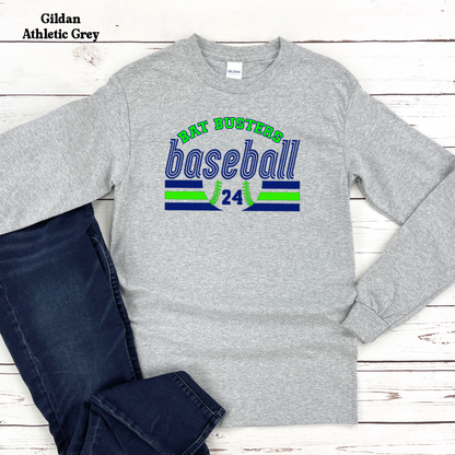 Bat Busters Baseball w/ Number on Front