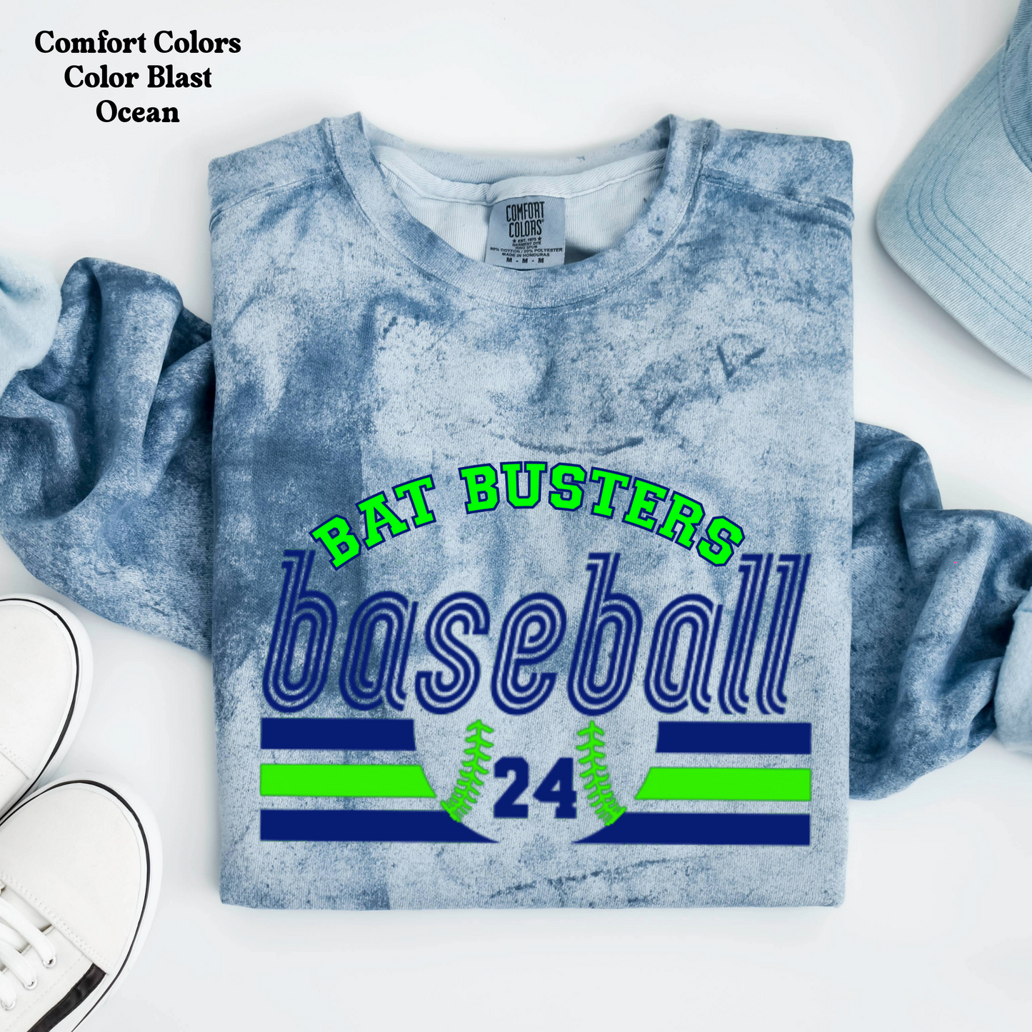 Bat Busters Baseball w/ Number on Front