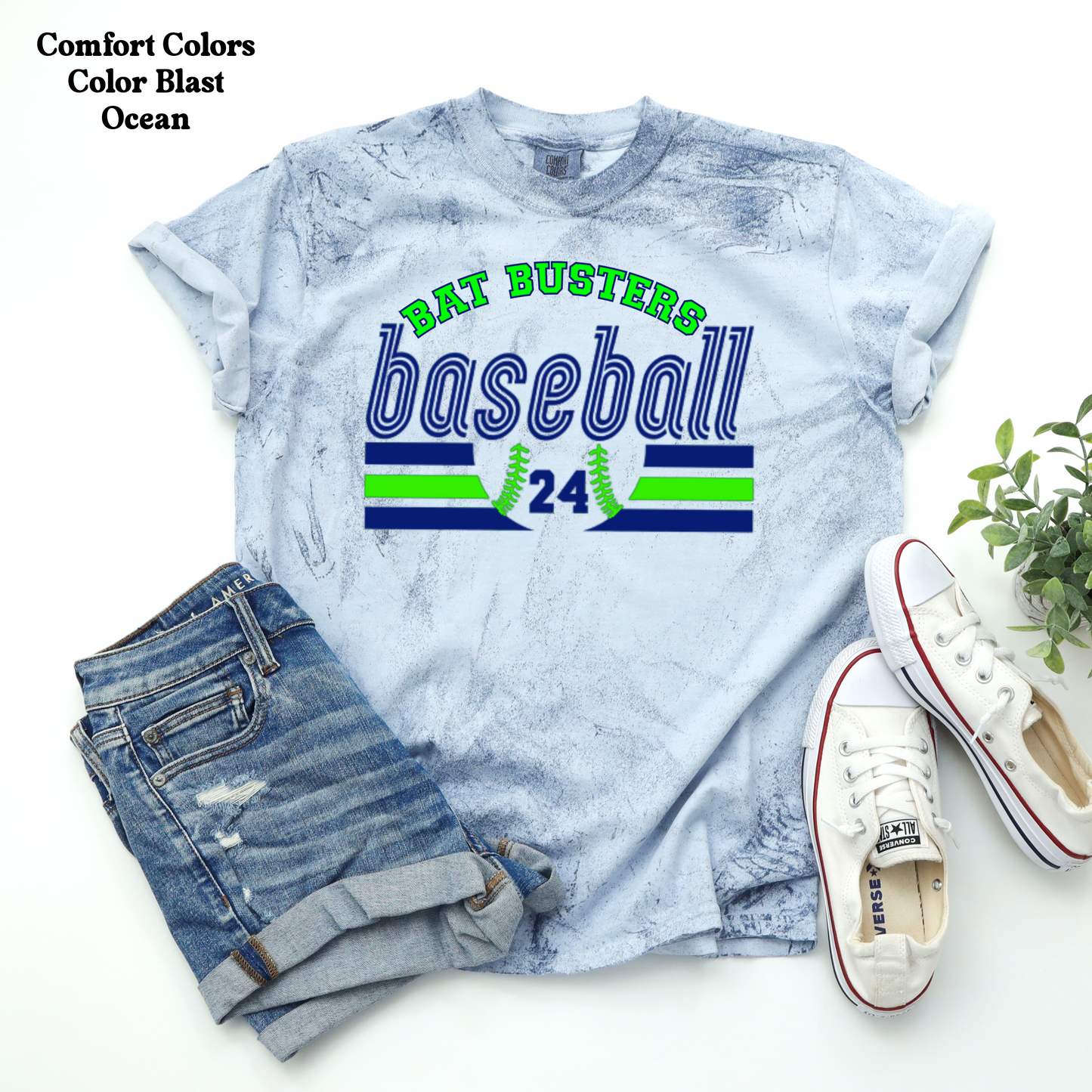 Bat Busters Baseball w/ Number on Front
