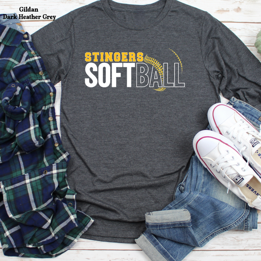 Stingers Softball w/ Laces on Front