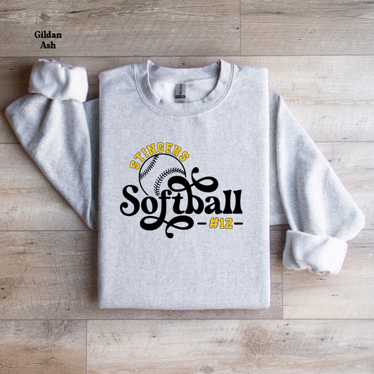 Stingers Softball Cursive