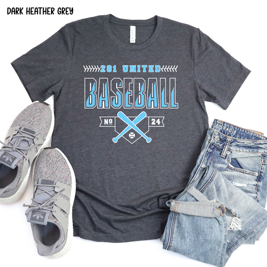 281 United Baseball Number on Front