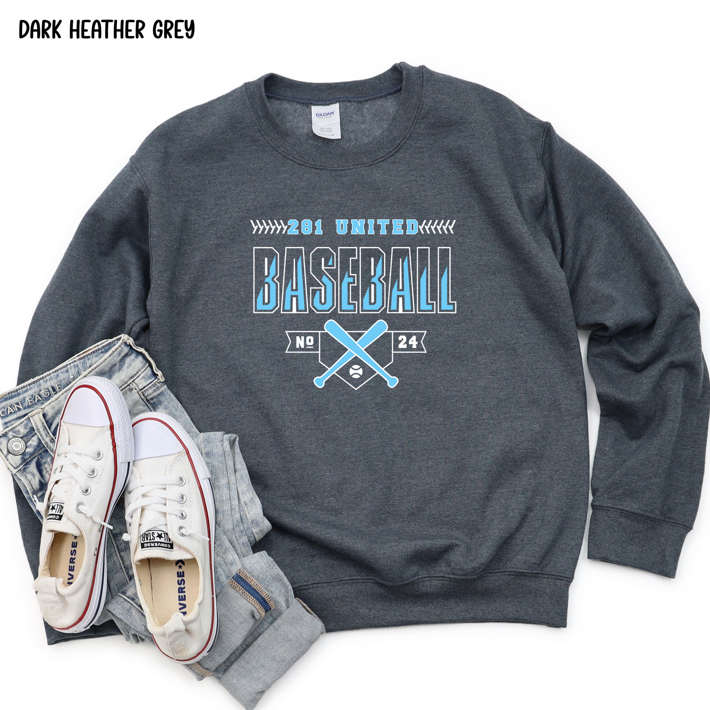 281 United Baseball Number on Front