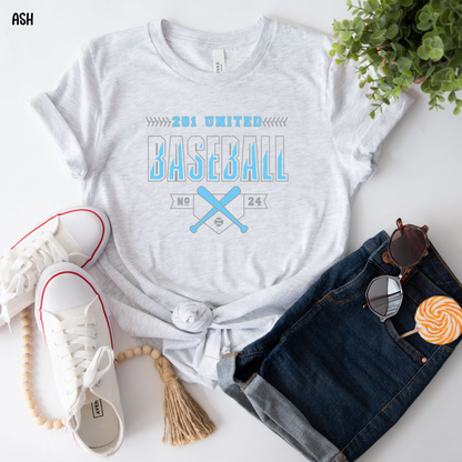 281 United Baseball Number on Front