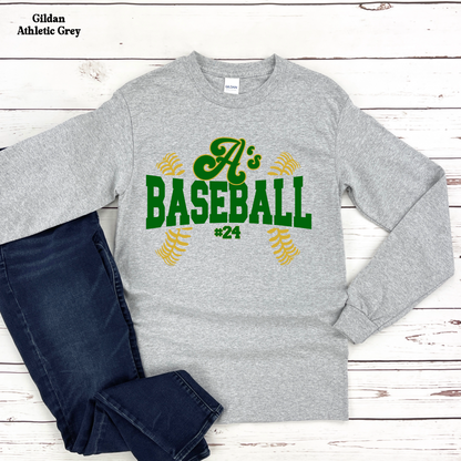 A's Baseball with Laces