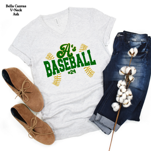 A's Baseball with Laces